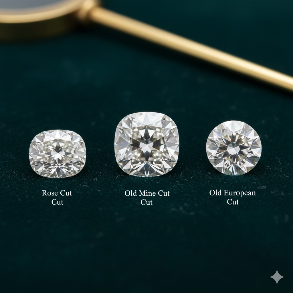 宝石切工的秘密:玫瑰切、老矿切与老欧切的年代断代法